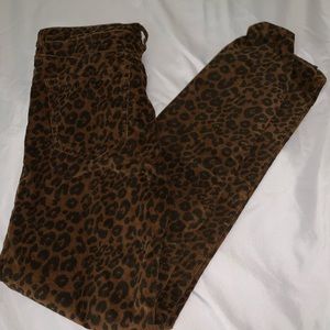 Cheetah skinny jeans
